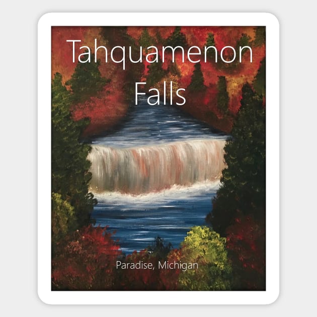 Tahquamenon Falls Sticker by SistersInArtN